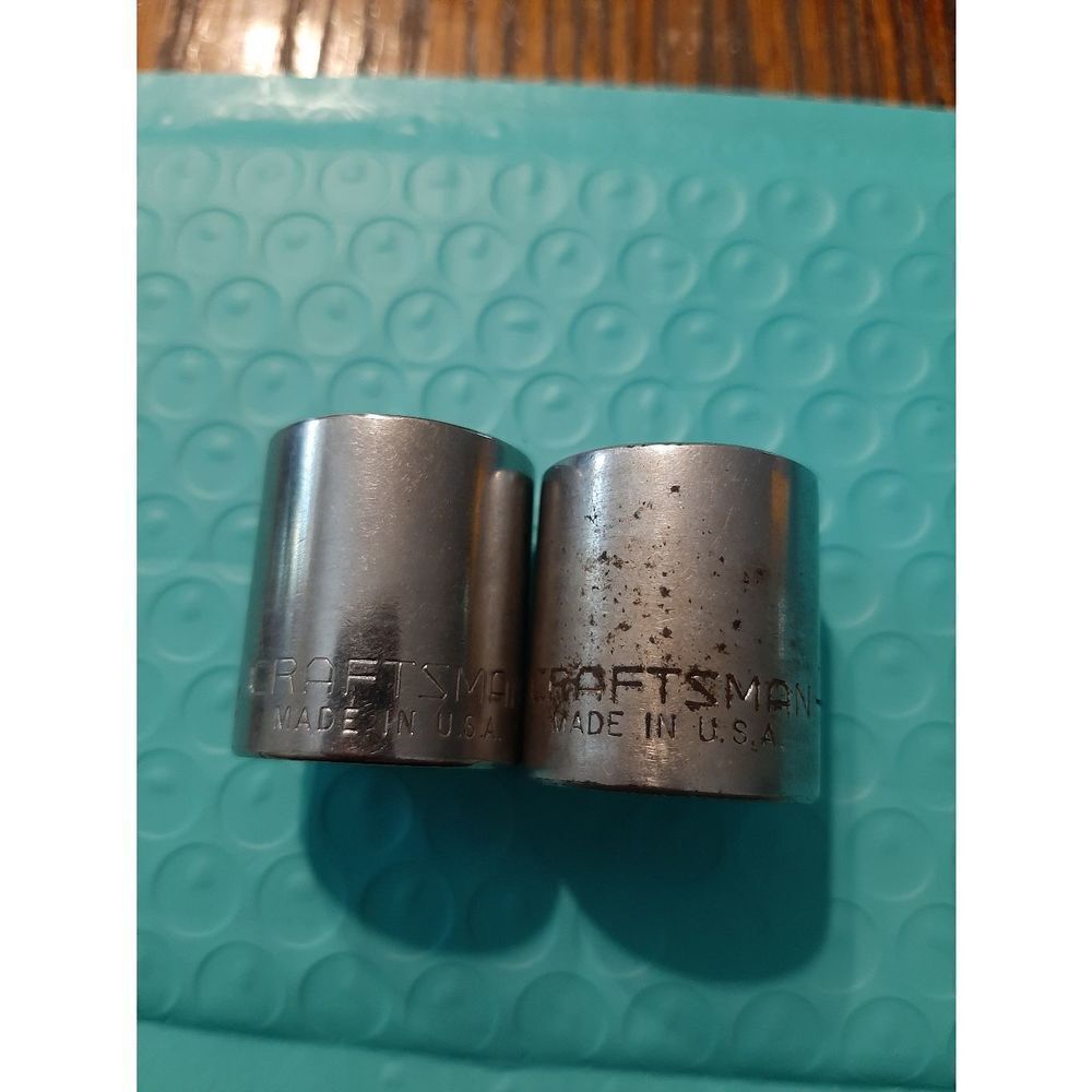 Vintage Craftsman Lot 2 3/4" 6 and 12 Point 3/8" Drive Sockets